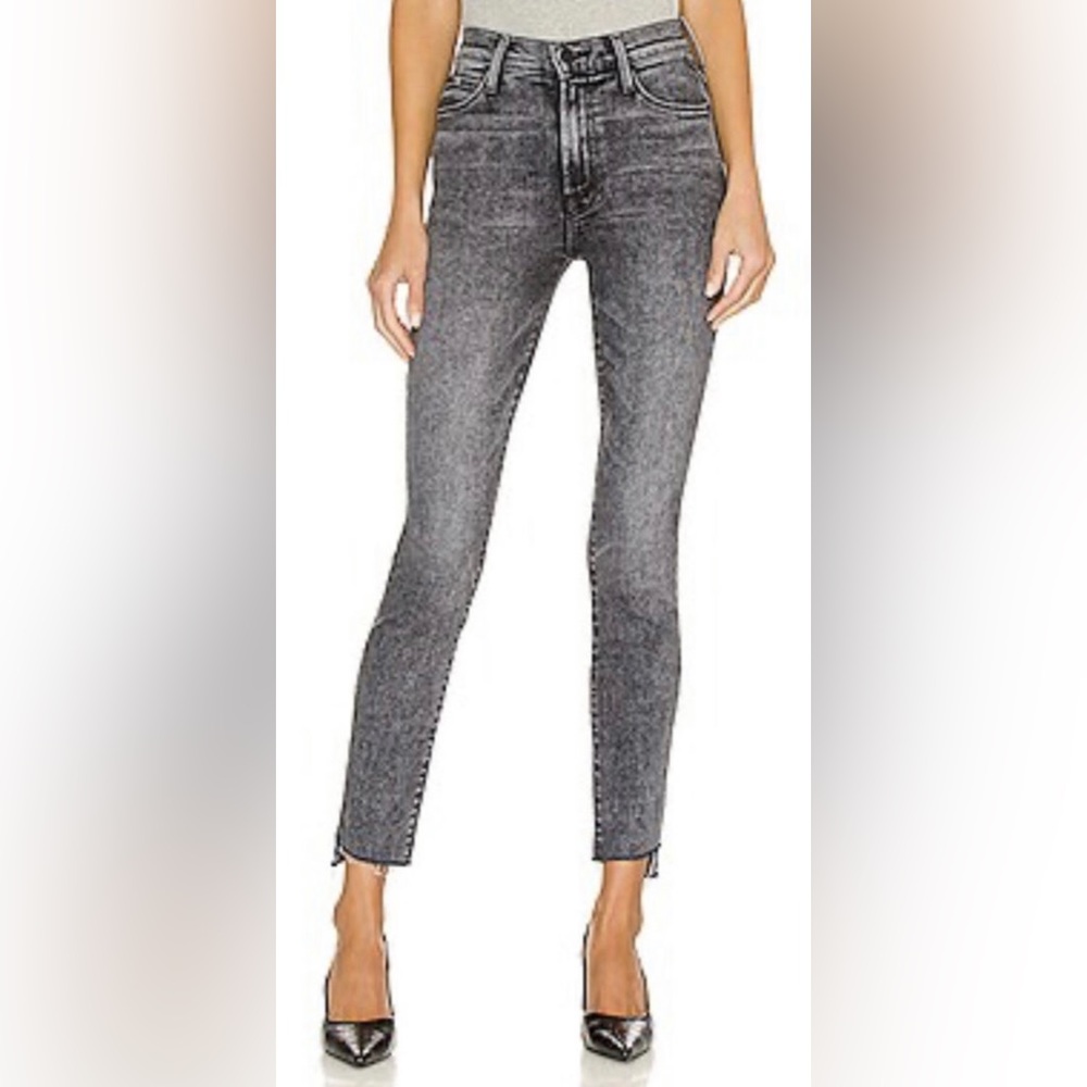 MOTHER Stunner Zip Ankle step fray